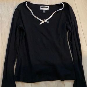 La Lingerie black sleeping top